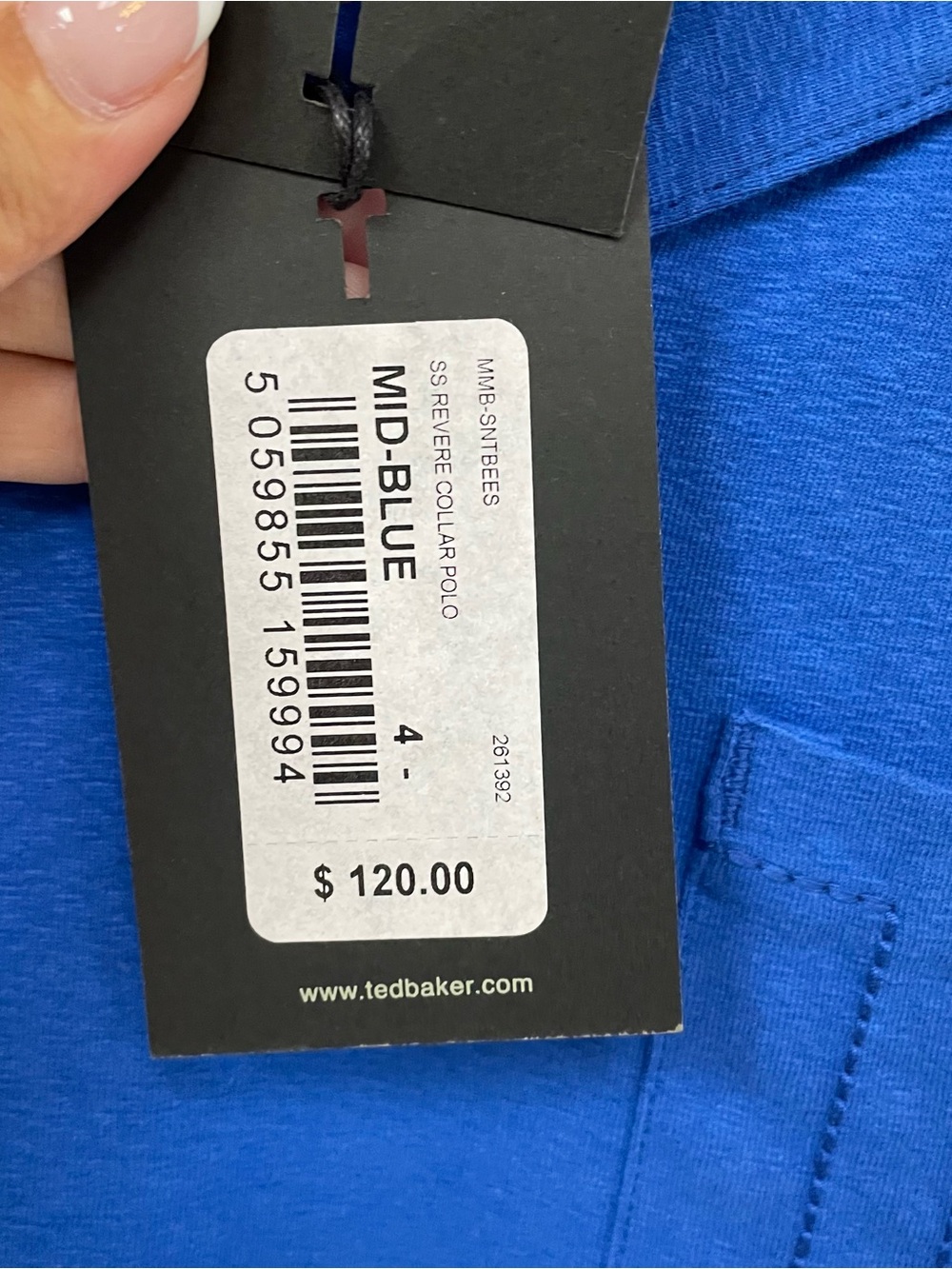 Ted Baker blue shirt size Large NEW - Picture 3 of 9